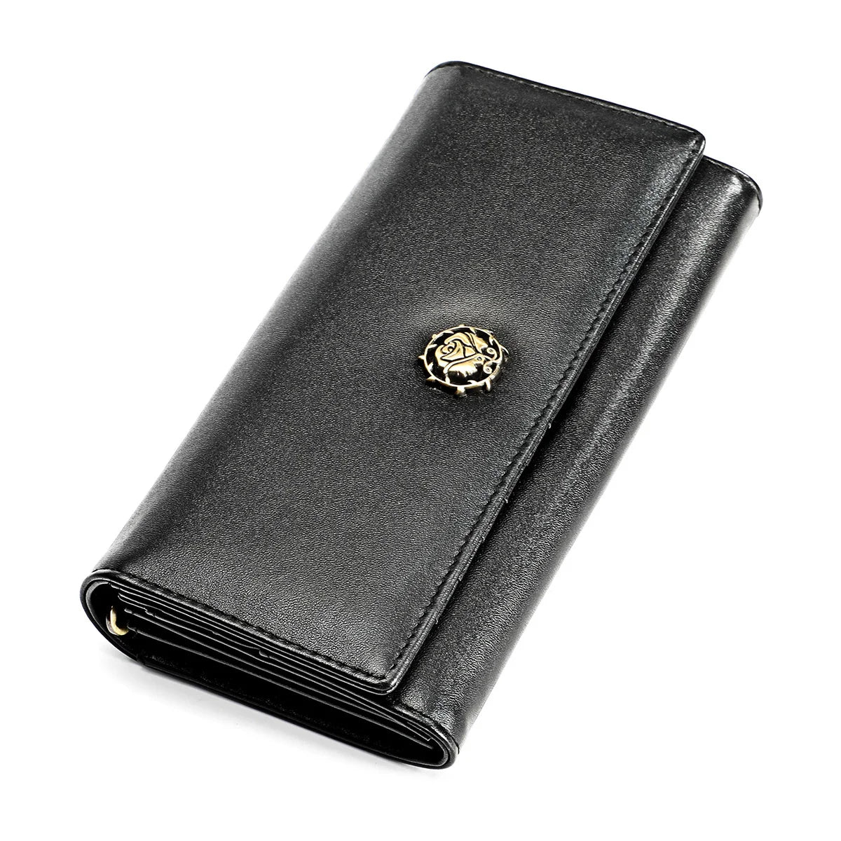 RFID Leather Lady's Wallet Long Hand Bag