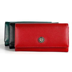 RFID Leather Lady's Wallet Long Hand Bag
