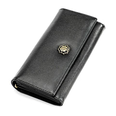 RFID Leather Lady's Wallet Long Hand Bag