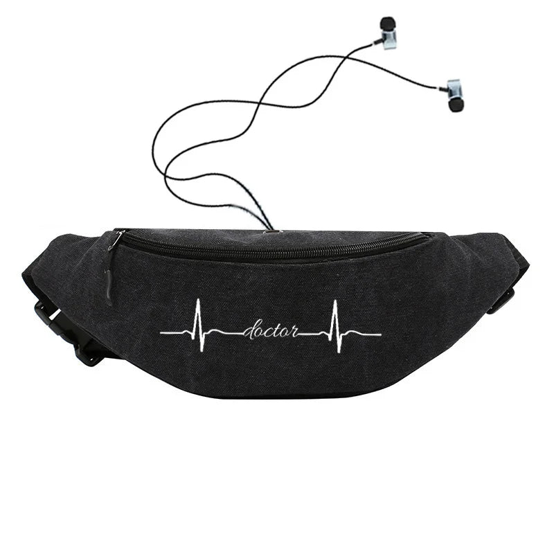 RN Nurse Life Waist Bag Fanny Pack Nursing Gift Unisex Hip Hop Pouch