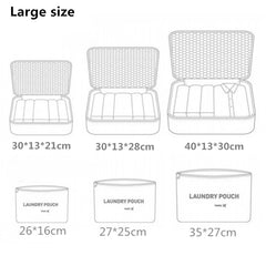 6pcs/set Waterproof Travel Organizer Bag Packing Project Clothes Bags