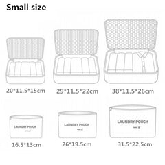 6pcs/set Waterproof Travel Organizer Bag Packing Project Clothes Bags