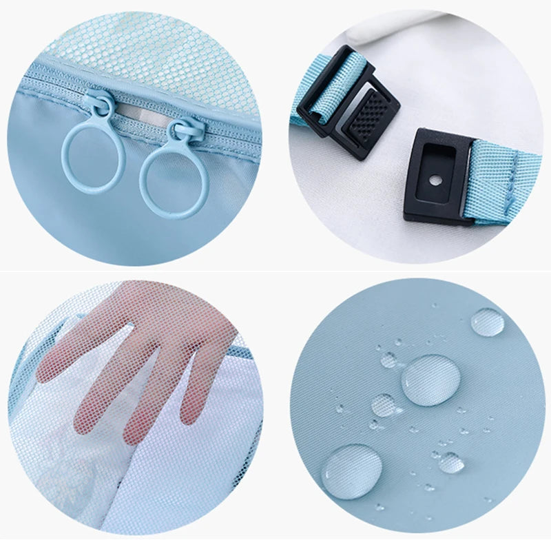 6Pcs/Set Travel Mesh Bag Waterproof Packing Cube Organizer For Clothing