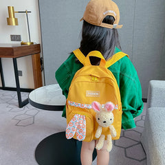 Rabbit Cartoon Backpacks Girls' School Bag Retro Mini Solid Small Backpacks