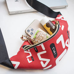 Geometric Belt Bag PU Waist Fanny Pack Waterproof