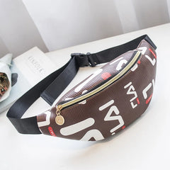 Geometric Belt Bag PU Waist Fanny Pack Waterproof