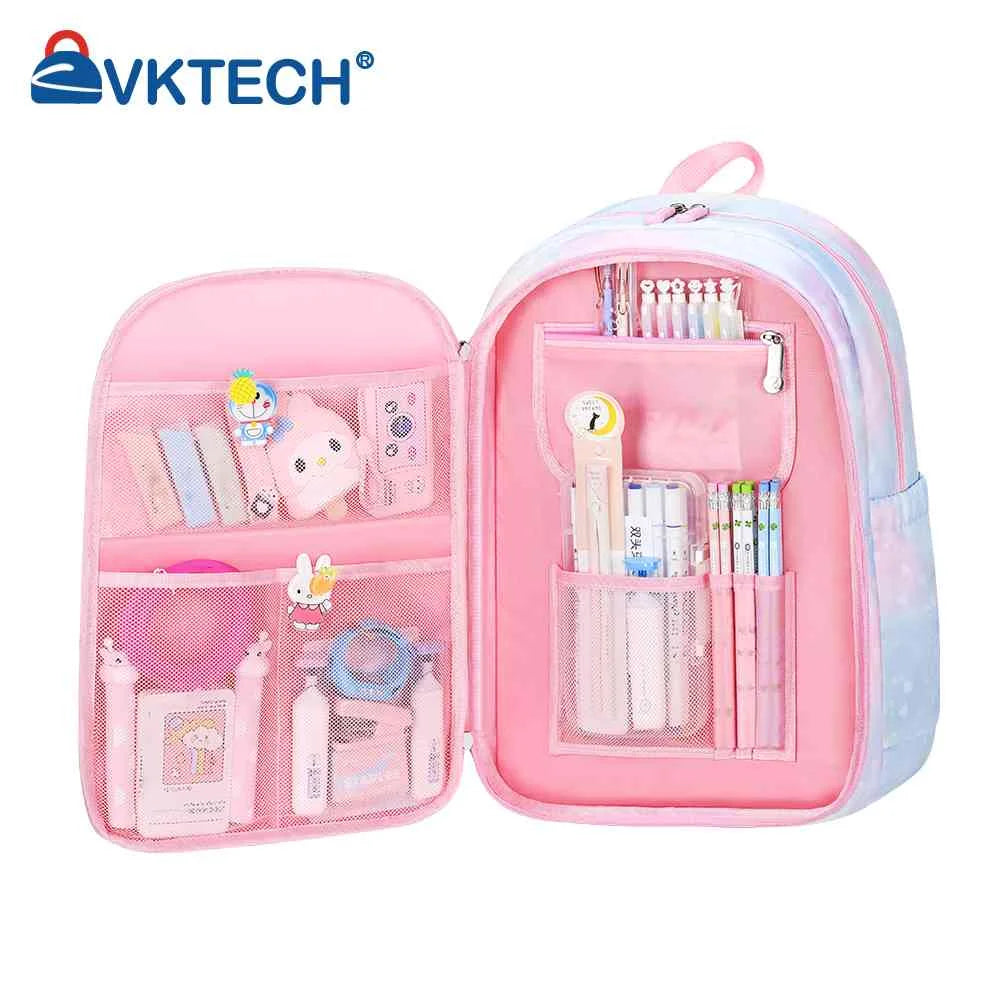 Rainbow Backpack Girls Large Capacity Student Laptop School Bag