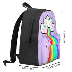 Rainbow Blast Backpacks Men's Women's Zipper Bags