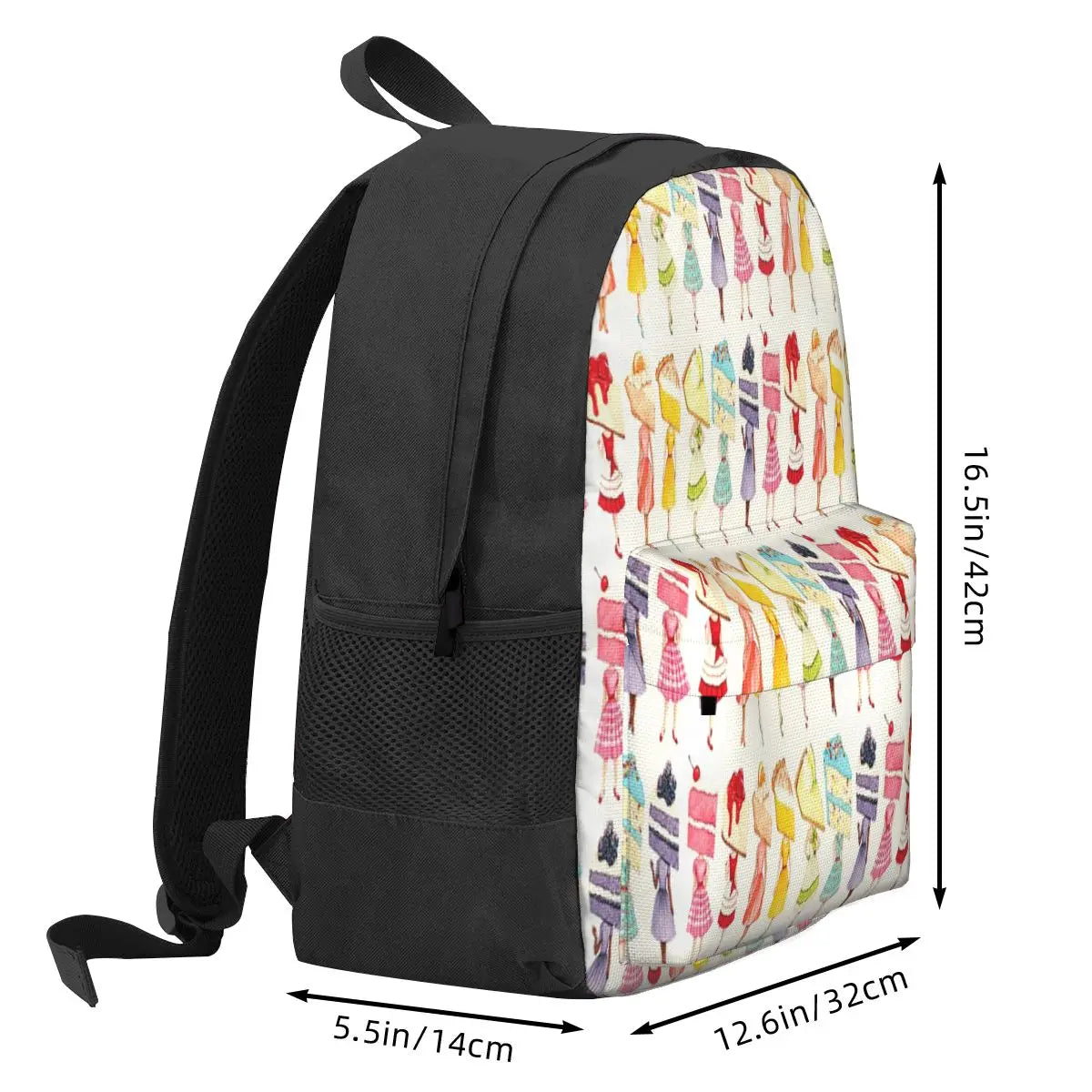Rainbow Cake Head Pin-Ups Backpacks - Men's & Women's Options