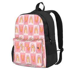 Rainbow Checkered Print Backpacks Men's Women's Children's Backpack