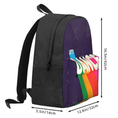 Rainbow Dance Typography Backpacks Men's & Women's Kpop Travel Backpack