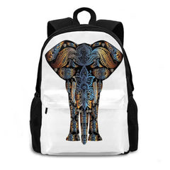 Rainbow Elephant Indian Multicolor Backpack Laptop Travel Bags
