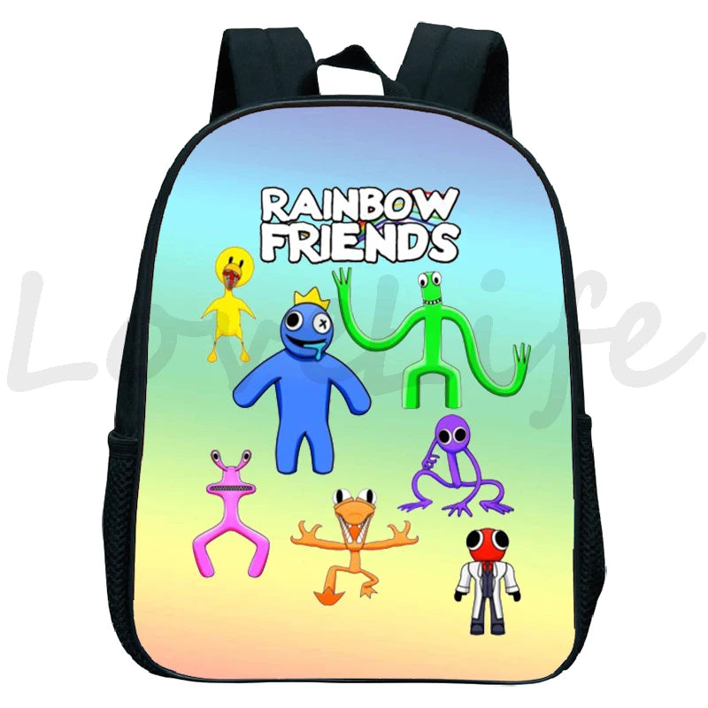 Rainbow Backpack Kids Kindergarten Bag Boys Girls Cartoon School Bags Children R