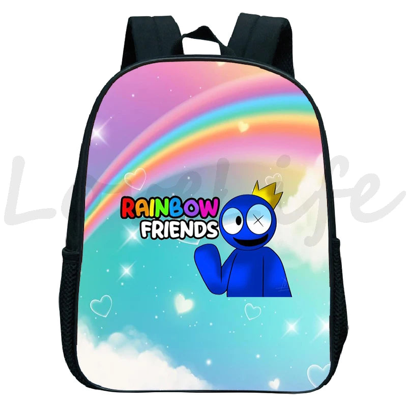 Rainbow Backpack Kids Kindergarten Bag Boys Girls Cartoon School Bags Children R