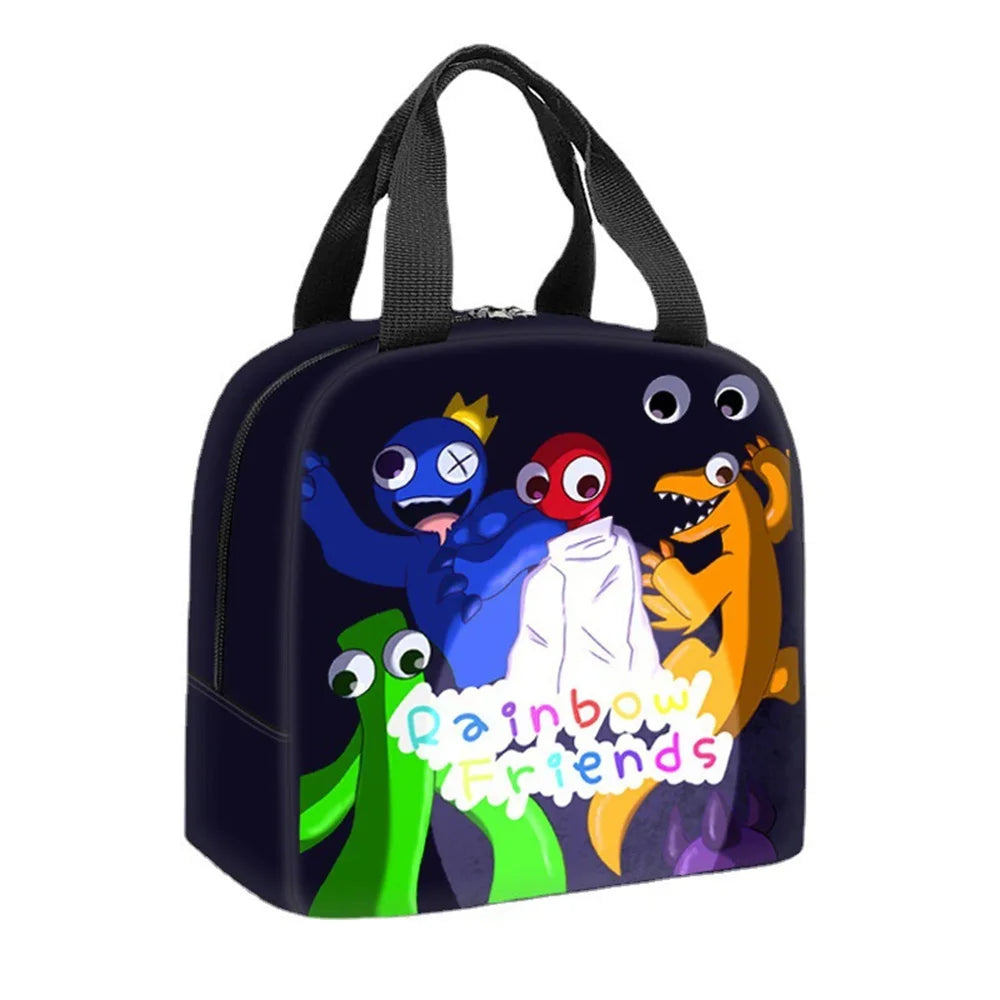 Rainbow Insulation picnic bag Student portable lunch bag