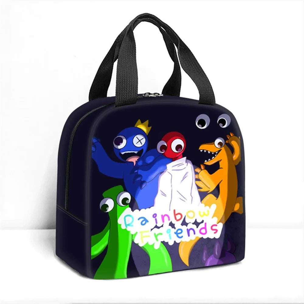 Rainbow Insulation picnic bag Student portable lunch bag