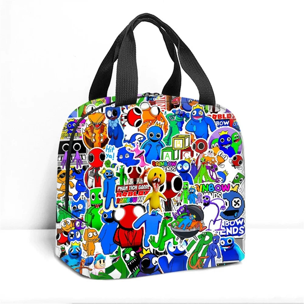 Rainbow Insulation picnic bag Student portable lunch bag