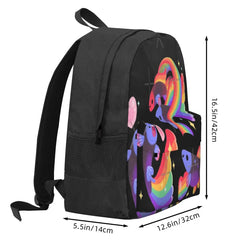 Rainbow Guppy 5 Backpacks Men's Backpacks Bags For Women Plain Bags For Girls