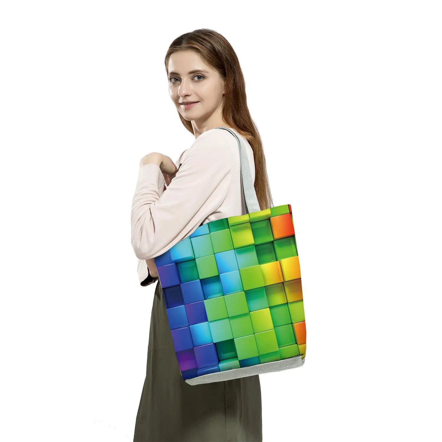 Rainbow Handbags For Women High Capacity The Tote Bag Gay Lesbian Shopping Bag