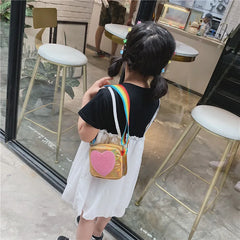 Rainbow Love Mini Coin Purse Kids Crossbody Bag