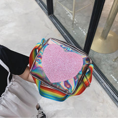 Rainbow Love Mini Coin Purse Kids Crossbody Bag