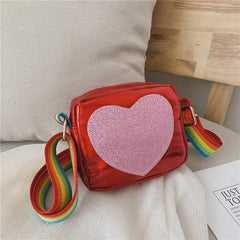Rainbow Love Mini Coin Purse Kids Crossbody Bag