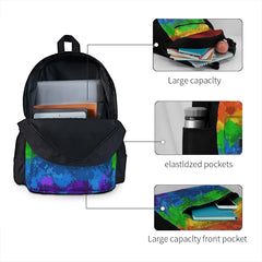 Rainbow Paint Splatter Flag 2 Backpacks For Men and Women