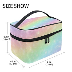 Pastel Clouds Makeup Bag Large Capacity Toiletry Case