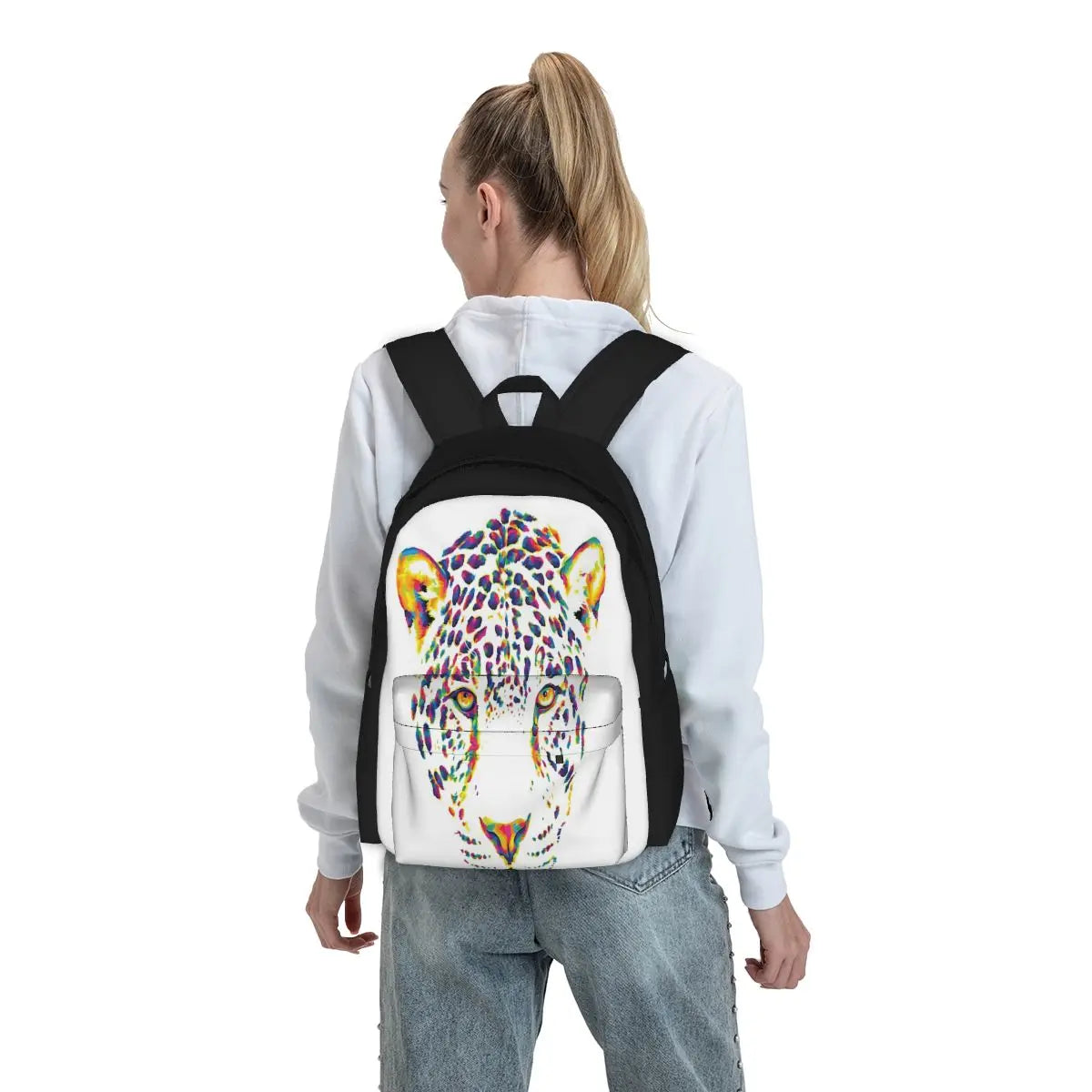 Rainbow Snow Leopard Backpacks Men's Backpacks Bags For Women Men Backpack