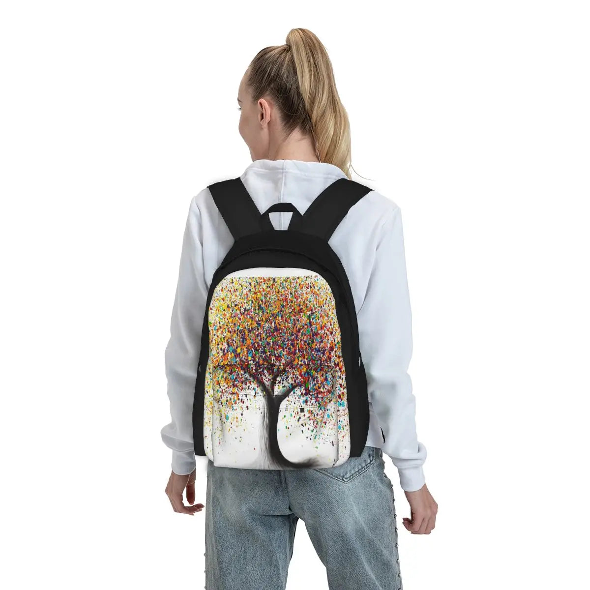 Rainbow Soul Tree Backpacks Men's & Women's Reusable Backpack