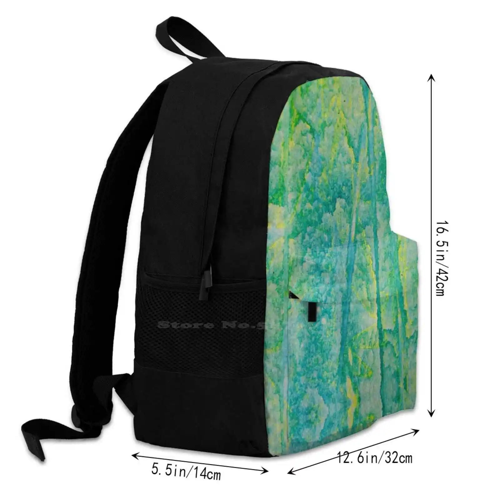 Rainforest Dawn Backpack Yellow Green Nature Outdoors