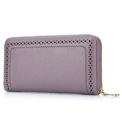 Vintage Clutch Bags Long Wallets Women's Leather Wallets Hollow Out