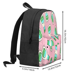 Ranch Salad Dressing Bottle Pink Backpack Men's Women's Bags