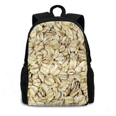 Raw Oats 3D Print Backpack Casual Bag Agriculture Background
