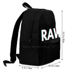 Raw Retro Backpack Laptop 15 Inch Fun Design Big Capacity