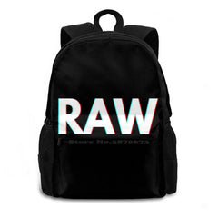Raw Retro Backpack Laptop 15 Inch Fun Design Big Capacity