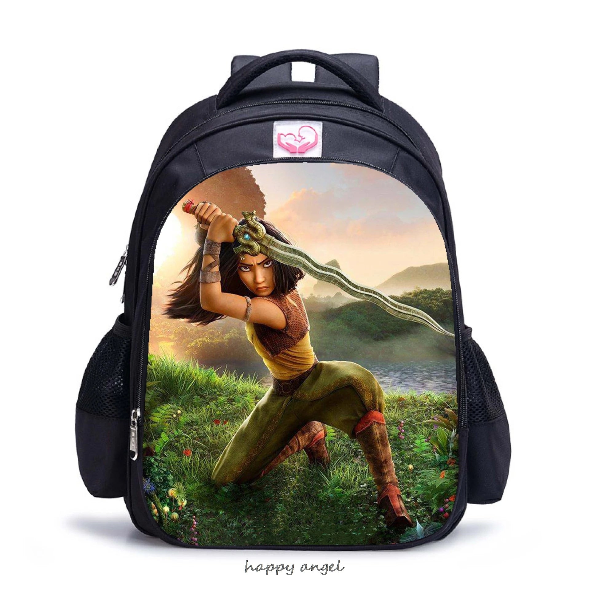 Raya Last Dragon Backpack Kids School Bags Boys Girls Teens Travel Knapsack