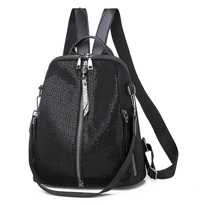 Sequins Backpack Girls Bling Rucksack Students Glitter School Bag