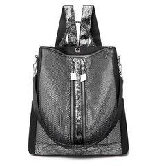 Shining Sequin Backpack Girls Multifunction Travel Bag Bling Mesh Rucksack