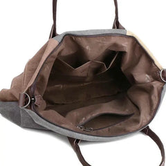 Vintage Patchwork Graffiti Canvas Shoulder Bag Women's Retro Crossbody Tote Hand