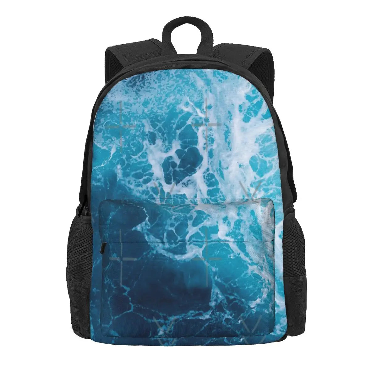 Ocean Waves Backpack for Men and Women