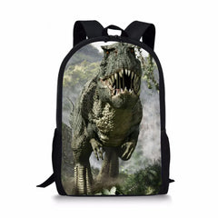 Dinosaur Pattern School Backpacks for Kids