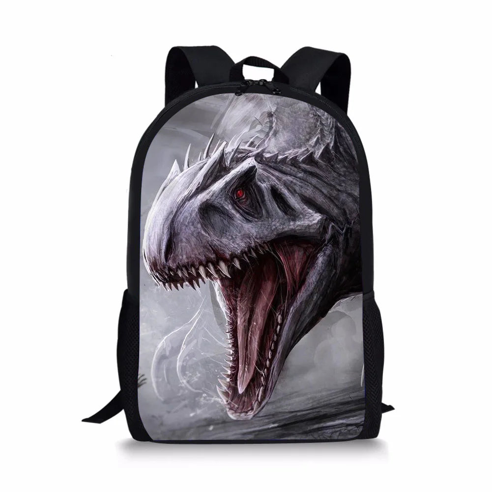 Dinosaur Pattern School Backpacks for Kids