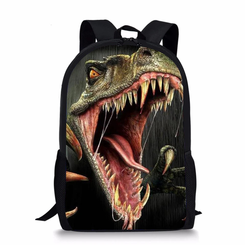 Dinosaur Pattern School Backpacks for Kids