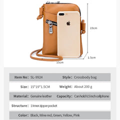 Real Leather Women Shoulder Crossbody Bags Small Handbag Ladies