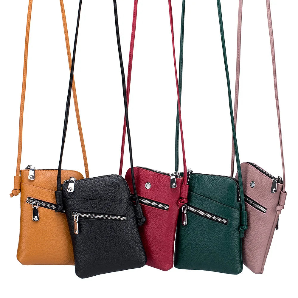 Real Leather Women Shoulder Crossbody Bags Small Handbag Ladies