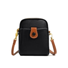 Real Leather Mobile Phone Bag Women's Shoulder Small Bag