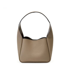 Real Leather Women's Shoulder Bag Handbag First Layer Cowhide Bucket Cabbage Bas