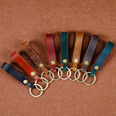 Classic Vintage Leather Keychain for Men and Women