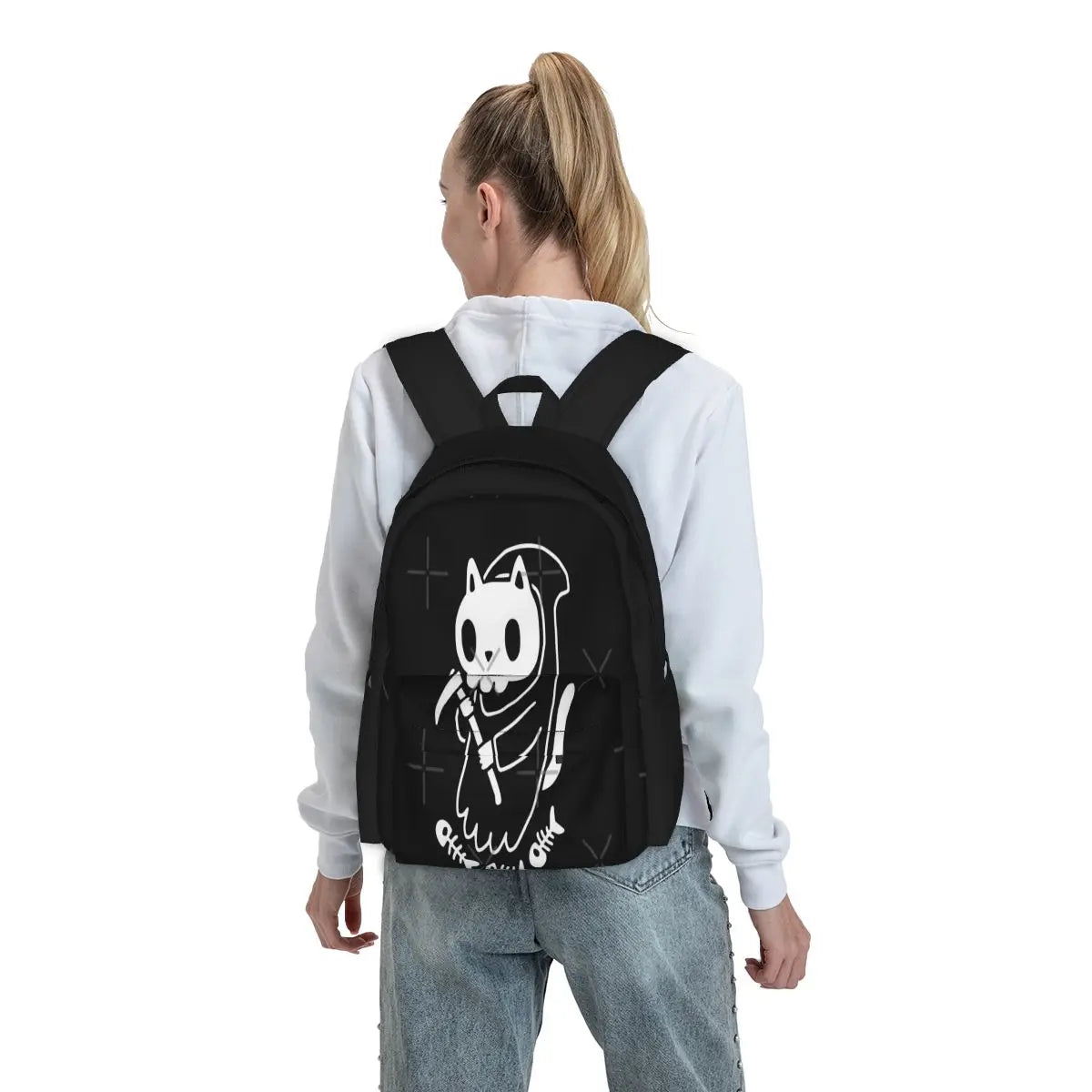 Reaper Cat Backpacks Men's and Women's Bag